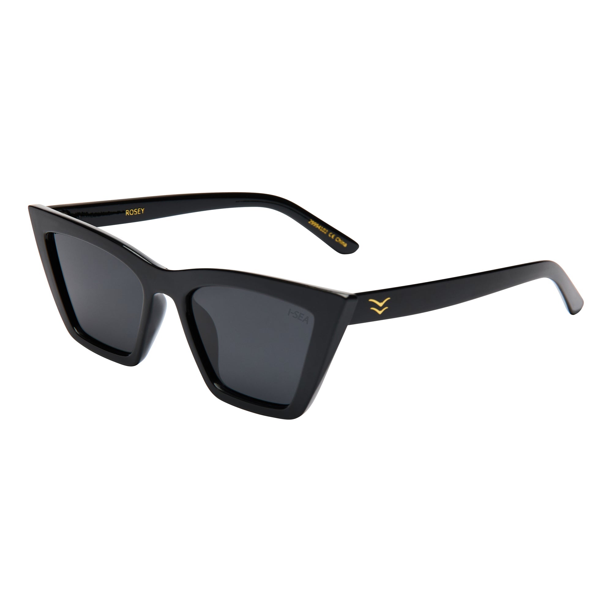 I-SEA ROSEY WOMEN'S POLARIZED SUNGLASSES BLACK / SMOKE POLARIZED LENS