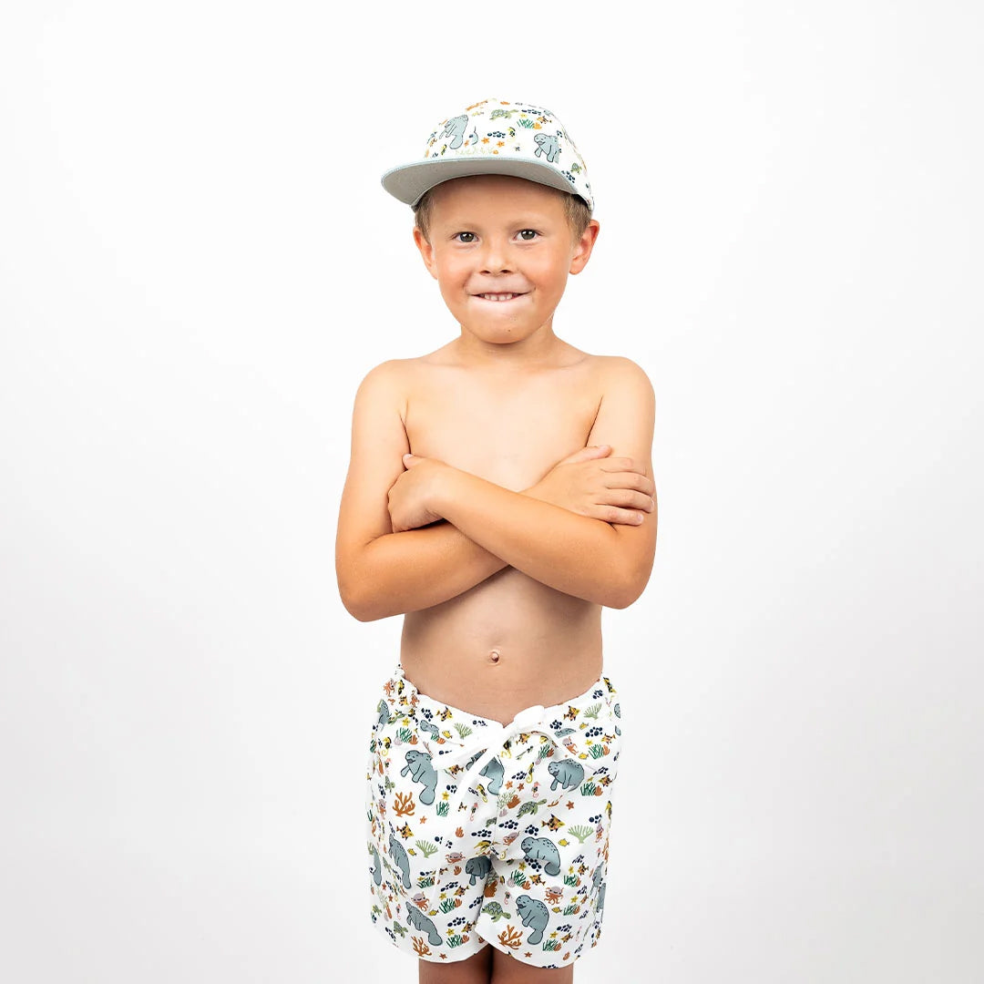 Emerson and Friends Boys Swim Trunks Manatee 3-6M