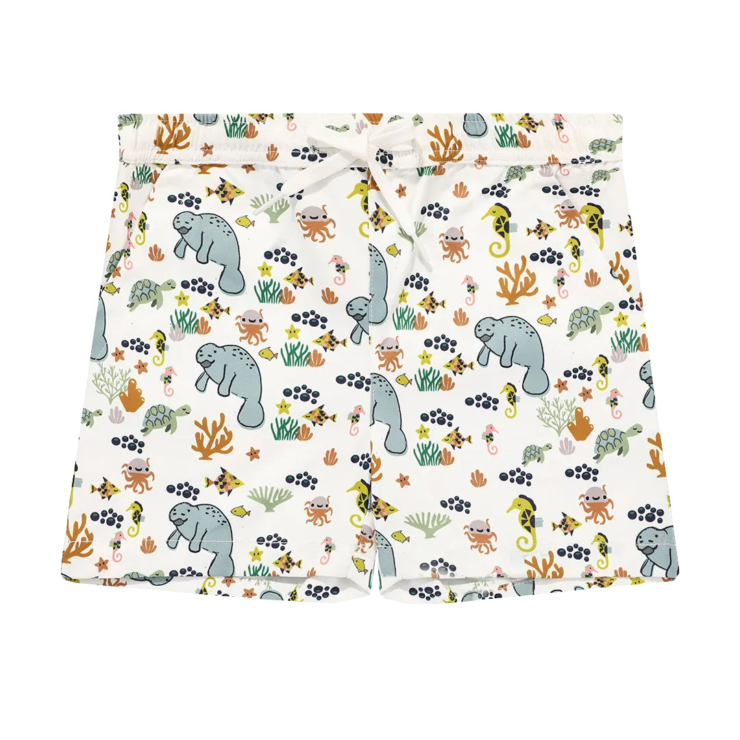 Emerson and Friends Boys Swim Trunks Manatee 6-12M