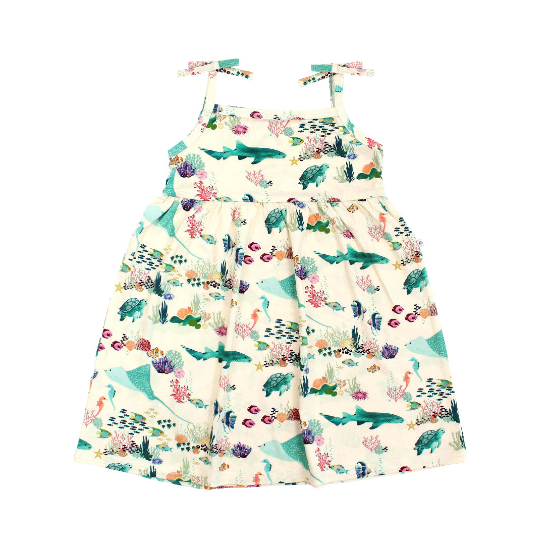Emerson Coral Reef Bamboo Sundress Blue/Multi 12-18M