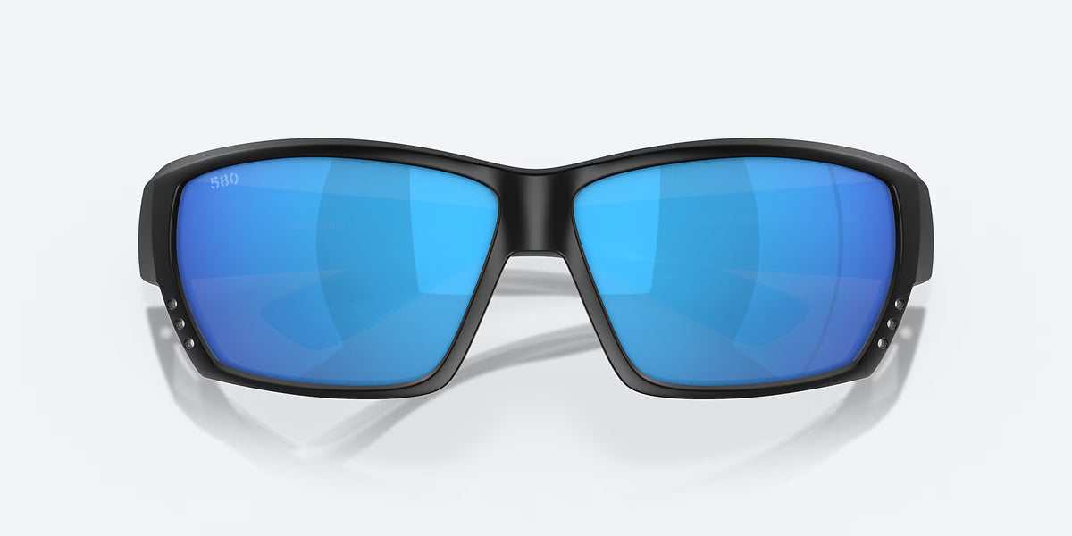 Costa Del Mar Tuna Alley II Polarized Sunglasses MatteBlack BlueMirror