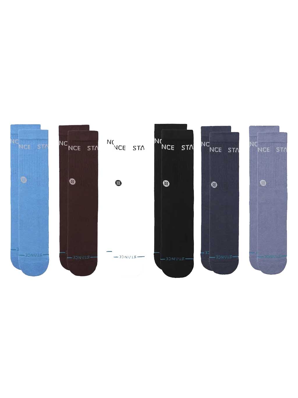 Stance Origin 6 Pack Socks IND L