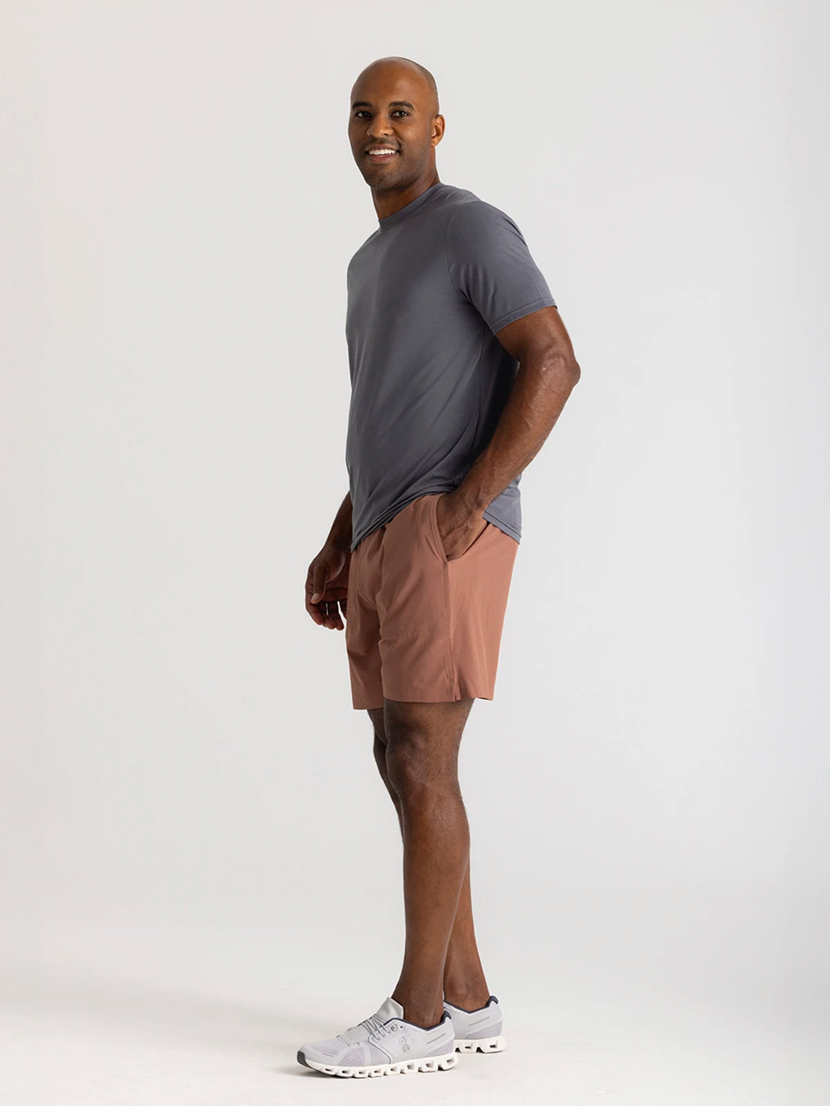 Free Fly Elevate Lightweight Tee 327-Smoke S