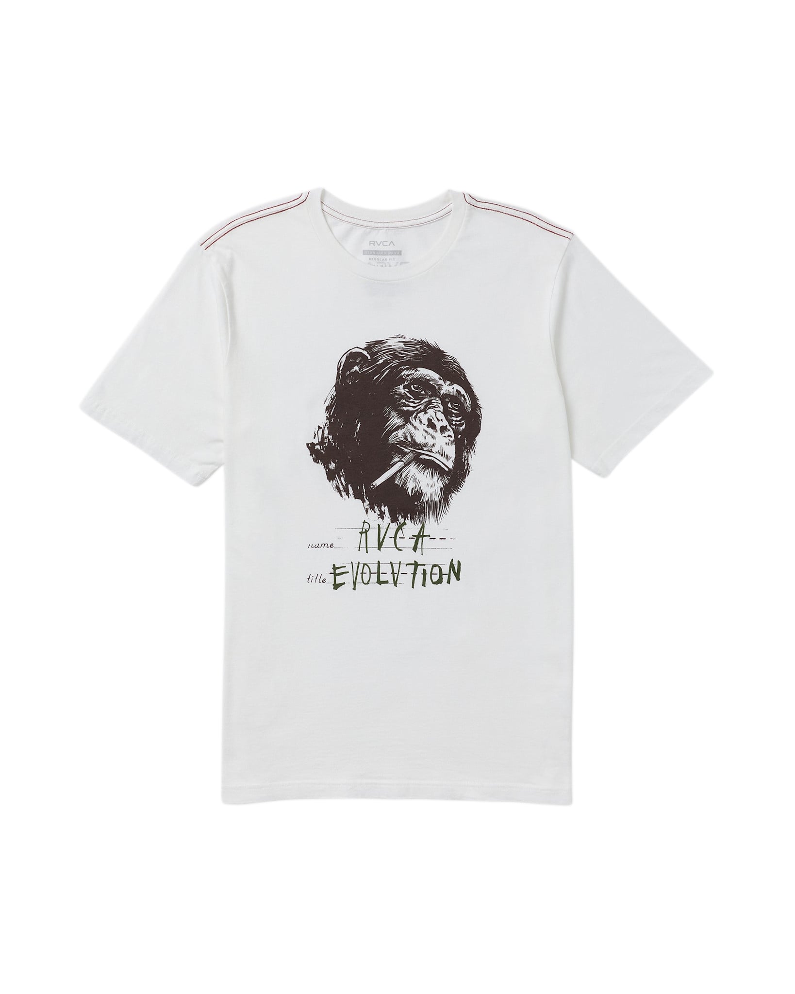 RVCA EVOLUTION SS ANW-ANTIQUE WHITE S
