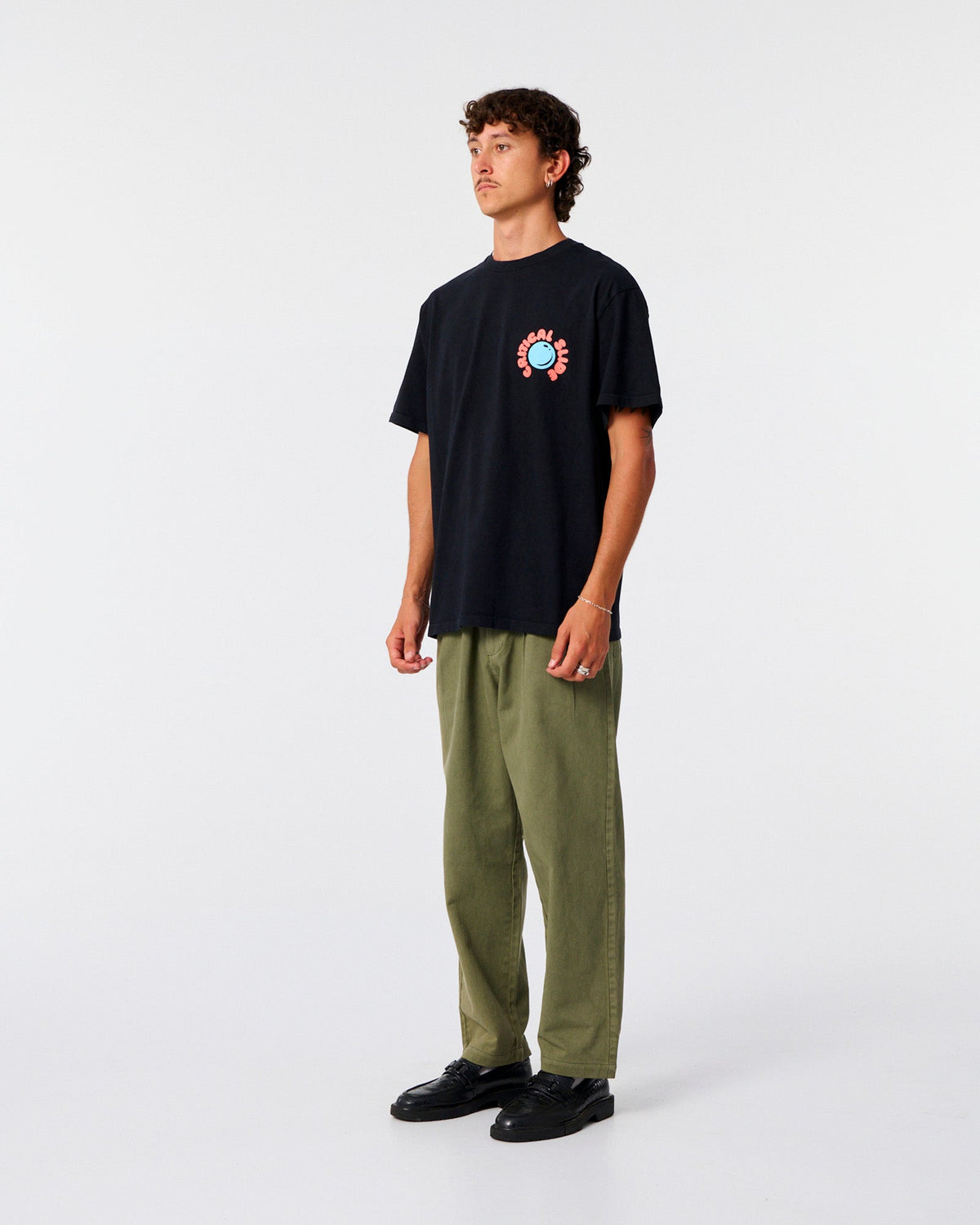 The Critical Slide Society Resin Drop Tee - Vintage Black M