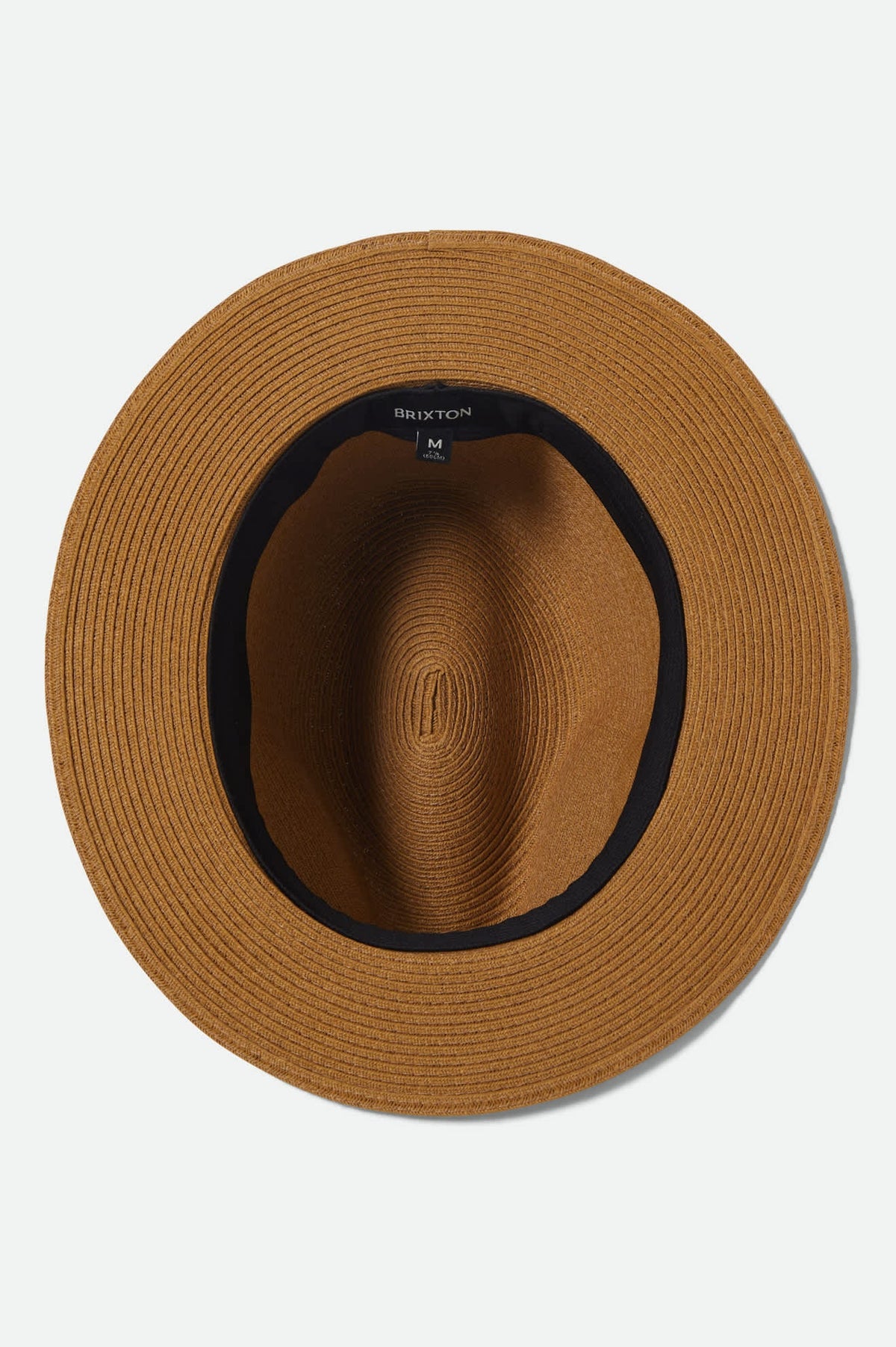 Brixton Roma Straw Fedora Dark Tan/Primal Green L/XL