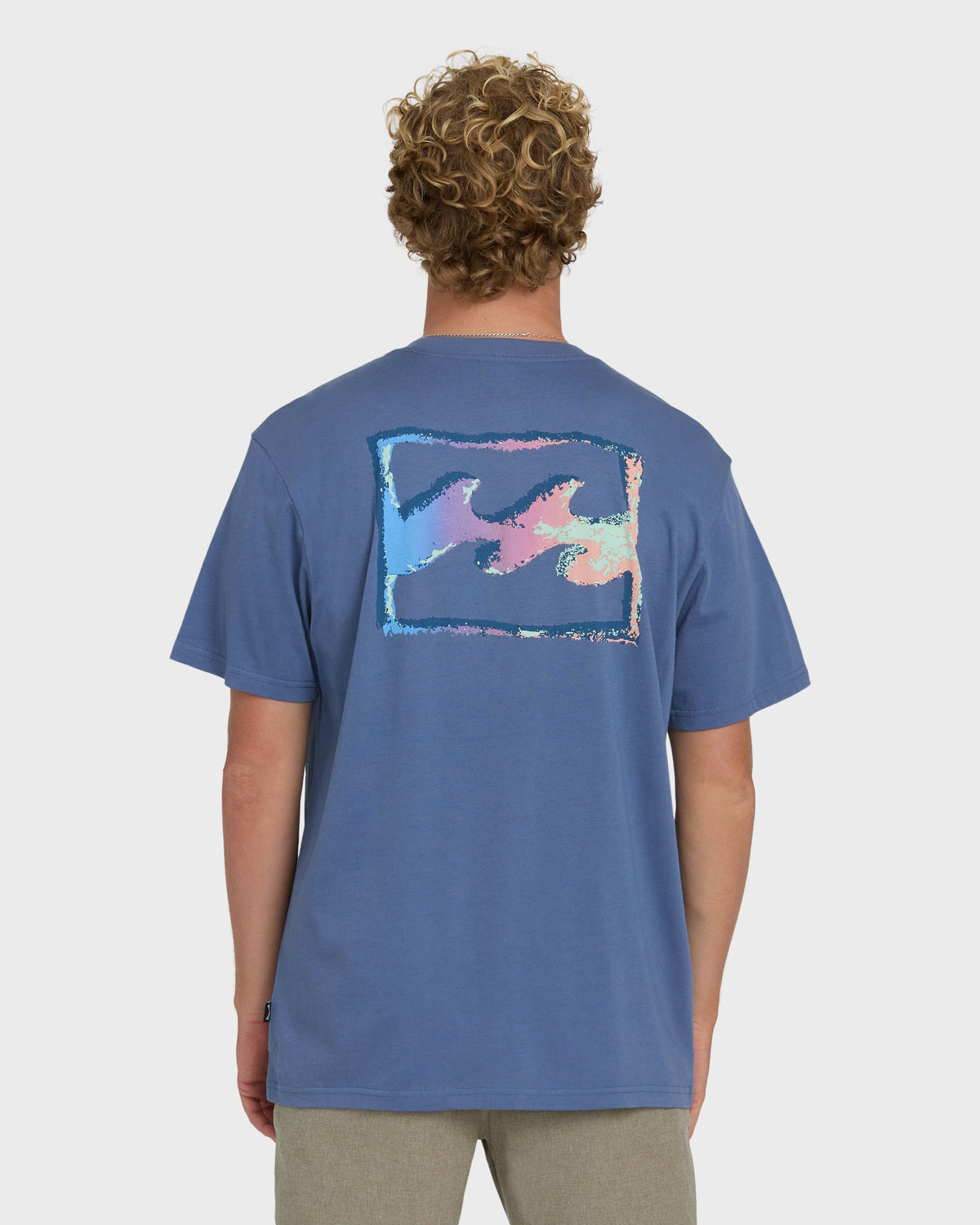 Billabong Crayon Wave Premium SS Tee Blue Horizon L