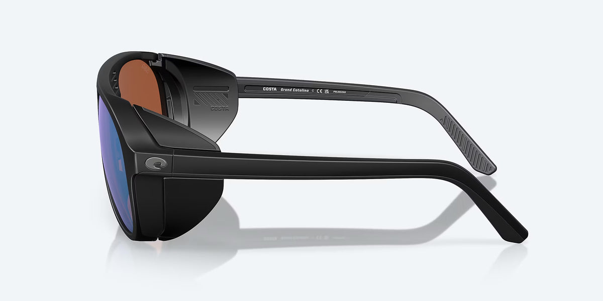 Costa Del Mar Grand Catalina Polarized Sunglasses MatteBlack GreenMirror 580G