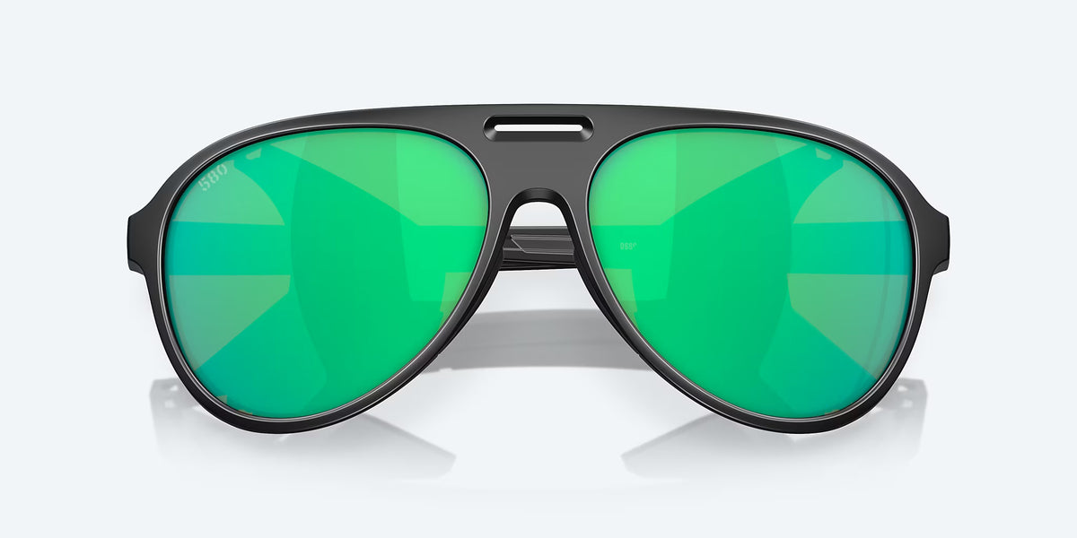 Costa Del Mar Grand Catalina Polarized Sunglasses MatteBlack GreenMirror 580G