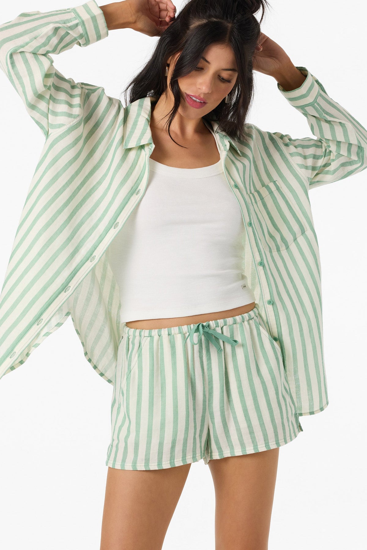 O'Neill Brenda Stripe Short GRN M