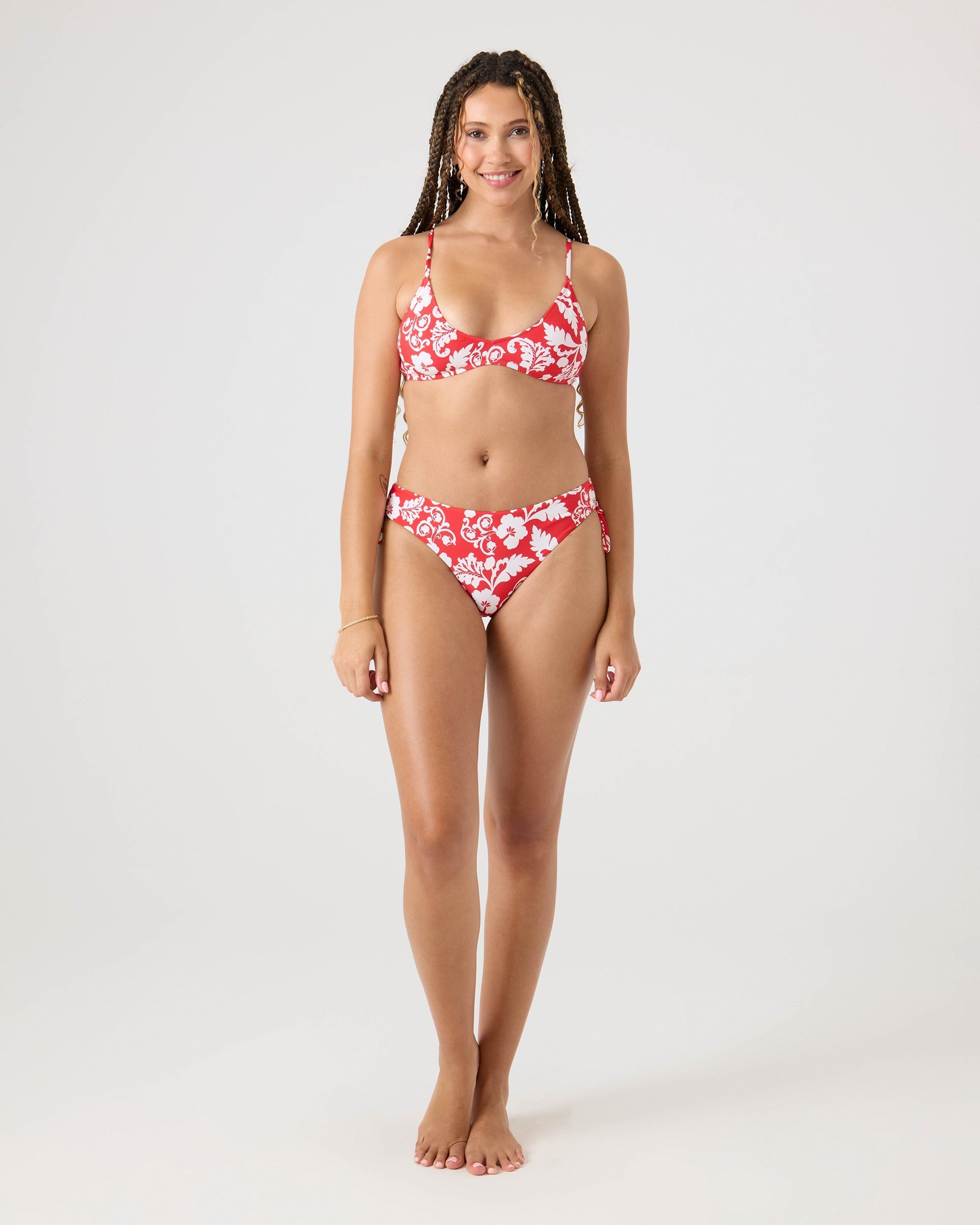ROXY DAYS OF SUMMER ATHLETIC Top IVORYRED S