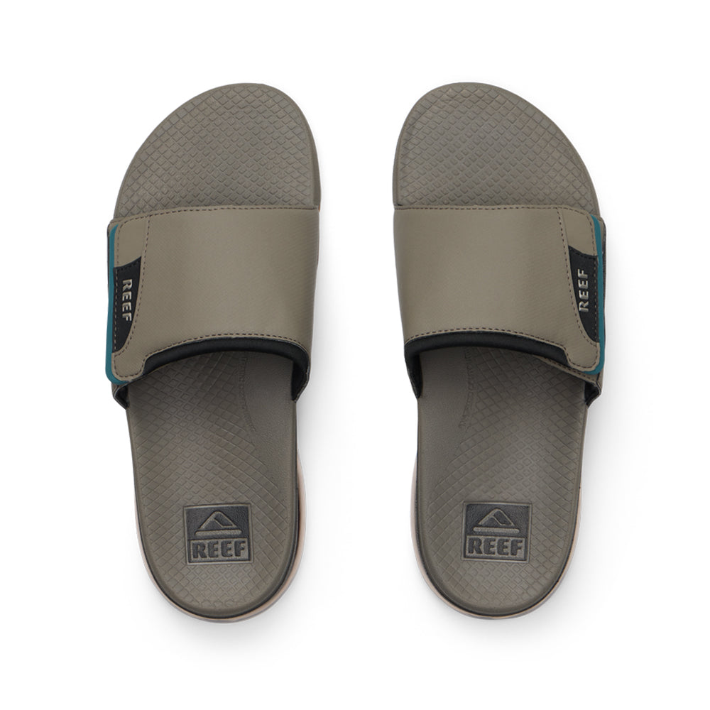Reef Fanning + Slide Mens Sandal Tan-Spruce 11