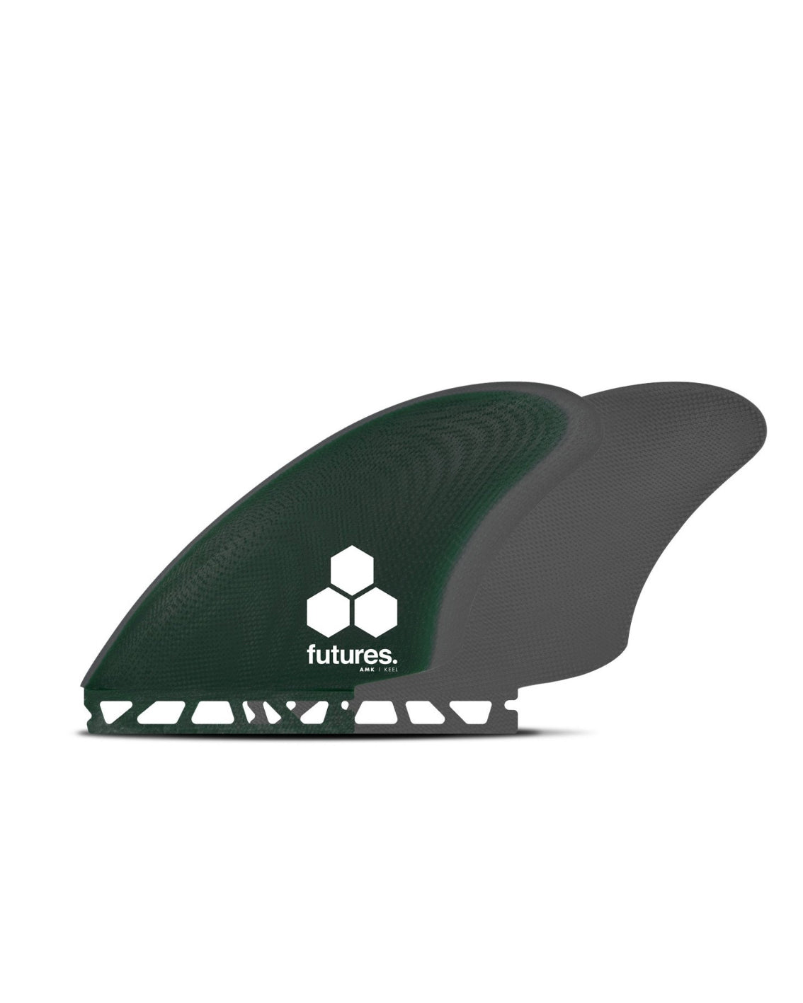 Futures Fins AMK Fiberglass Twin Fin Set Green-Gray-NEW
