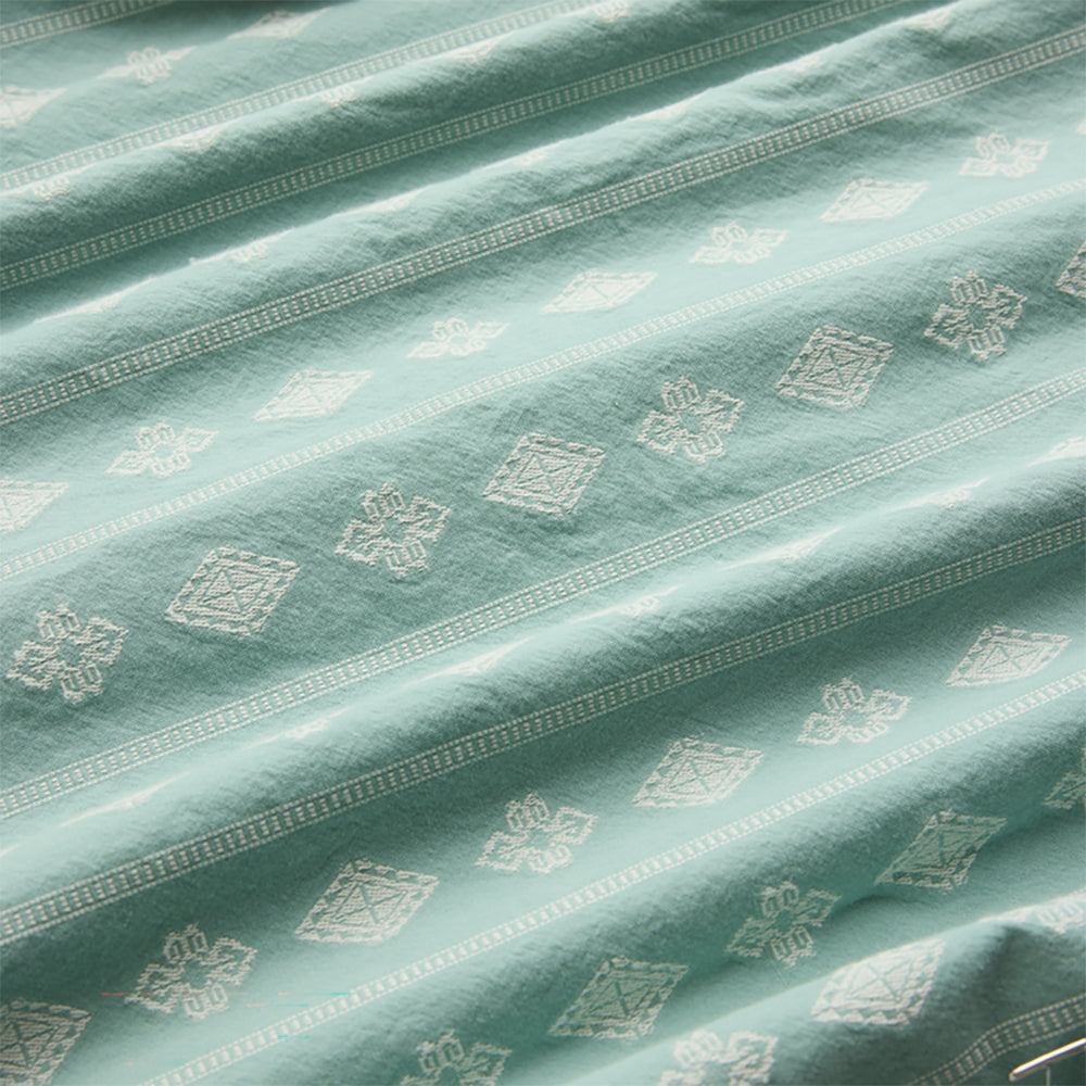 ROARK GONZO SS WOVEN Hazy Blue Jacquard L