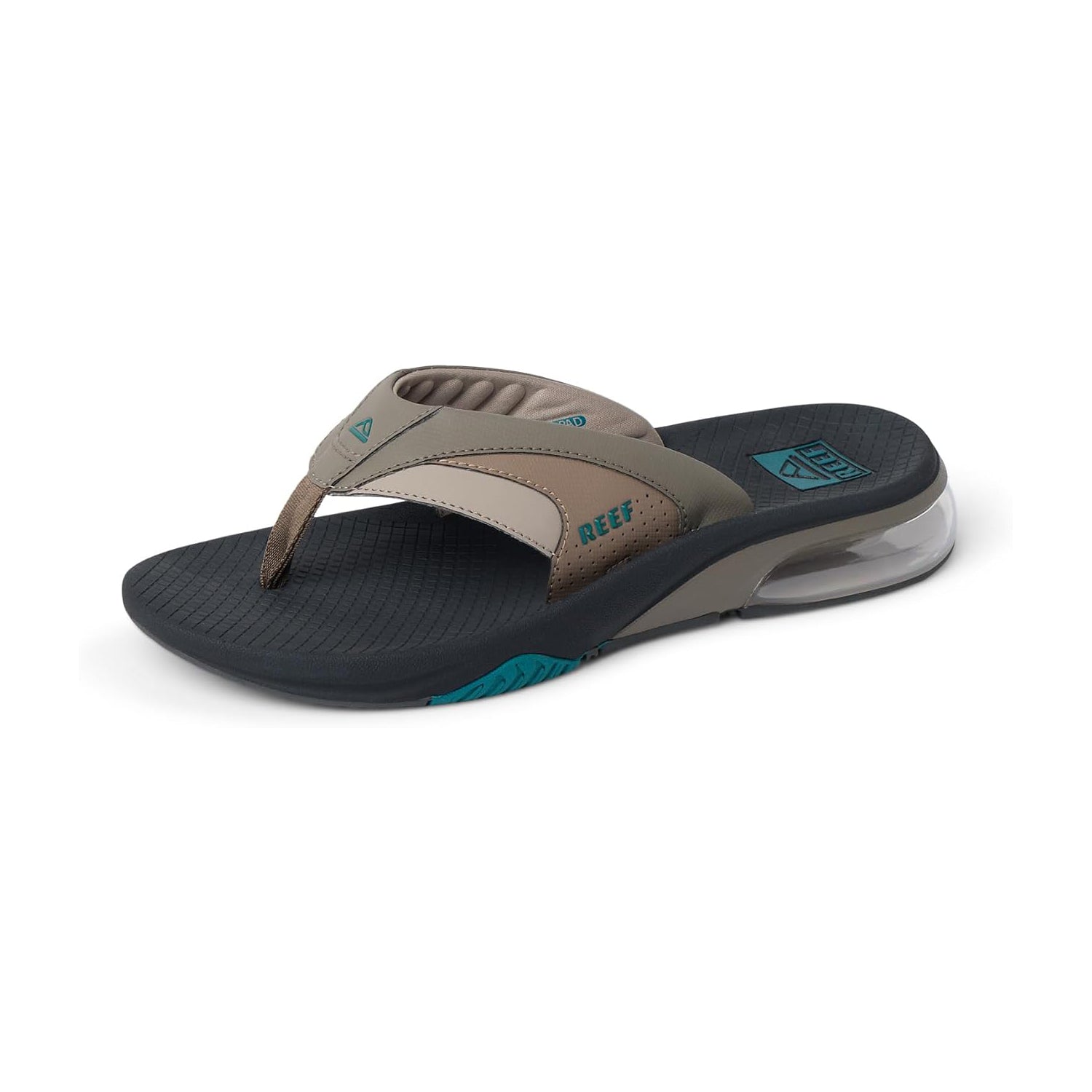 Reef Fanning + Mens Sandal Tan-Grey-Spruce 13