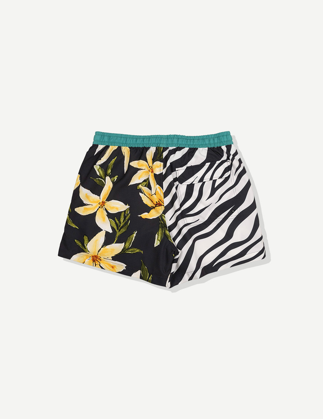 Duvin Flower Zebra Swim Short Black L