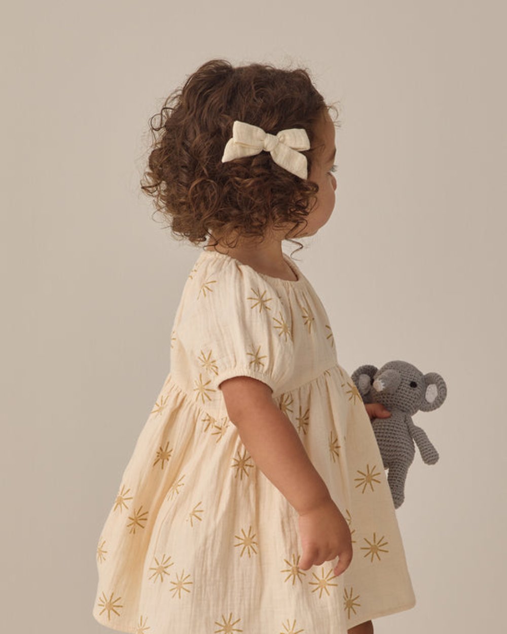 Rylee+Cru Bella Dress Sunburst Natural 18-24m