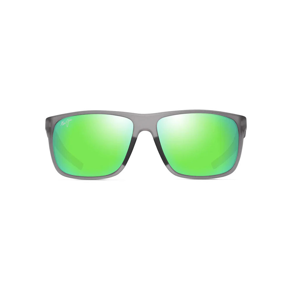 Maui Jim Lehopulu Polaized Sunglasses MatteTransGrey GreenMirror