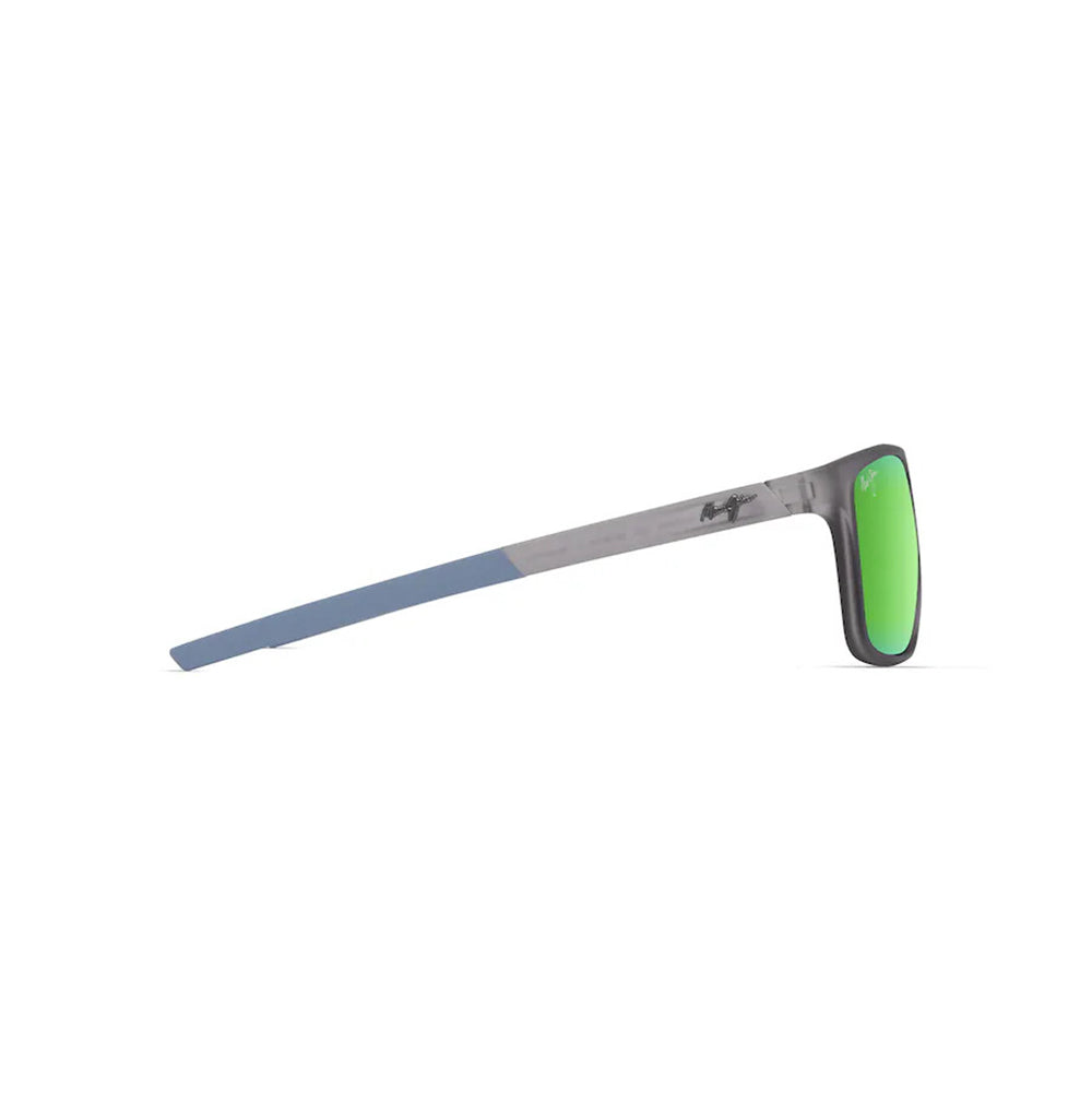 Maui Jim Lehopulu Polaized Sunglasses MatteTransGrey GreenMirror