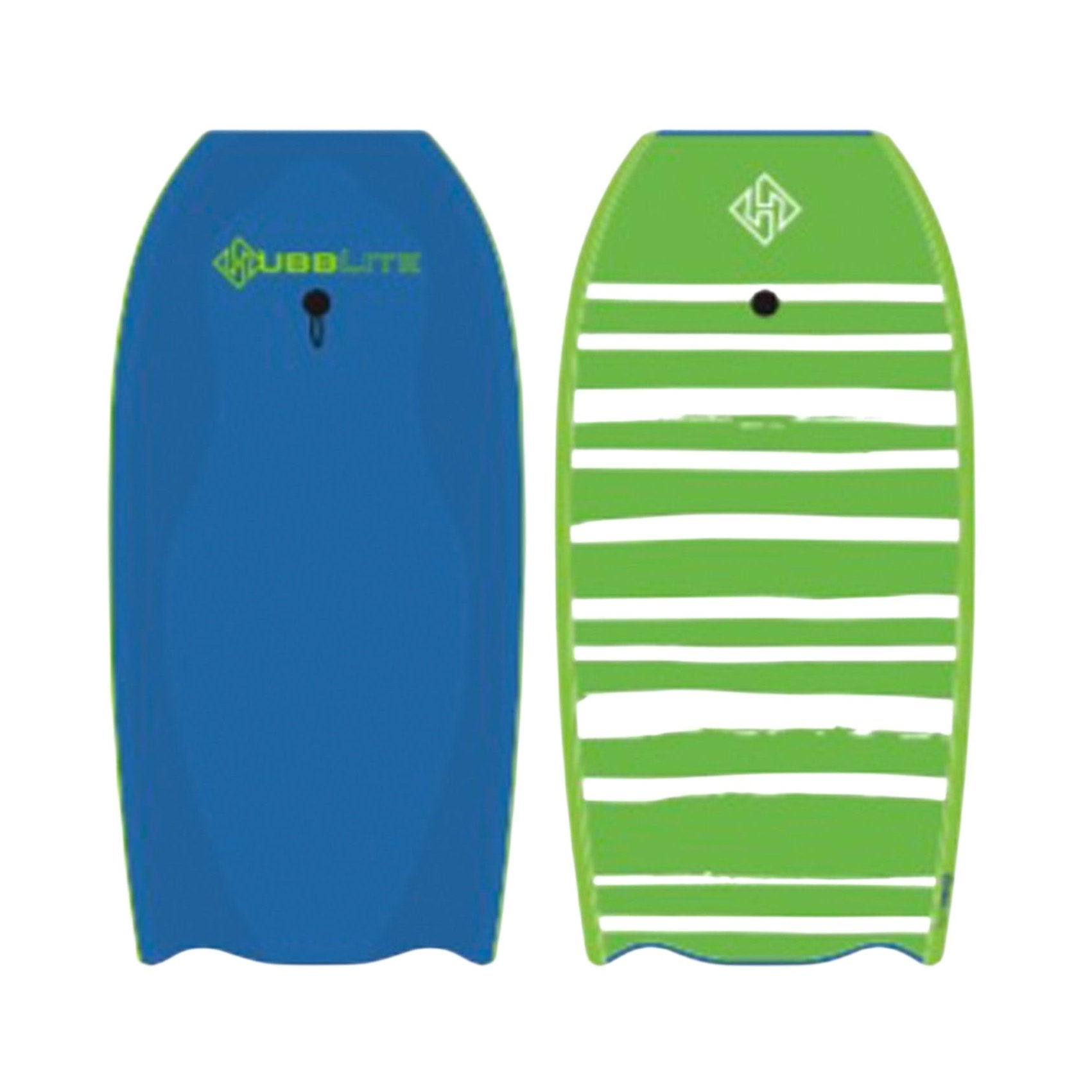 Hubboards Hubblite Bodyboard Blue-Lime Green-Lime Green 41in