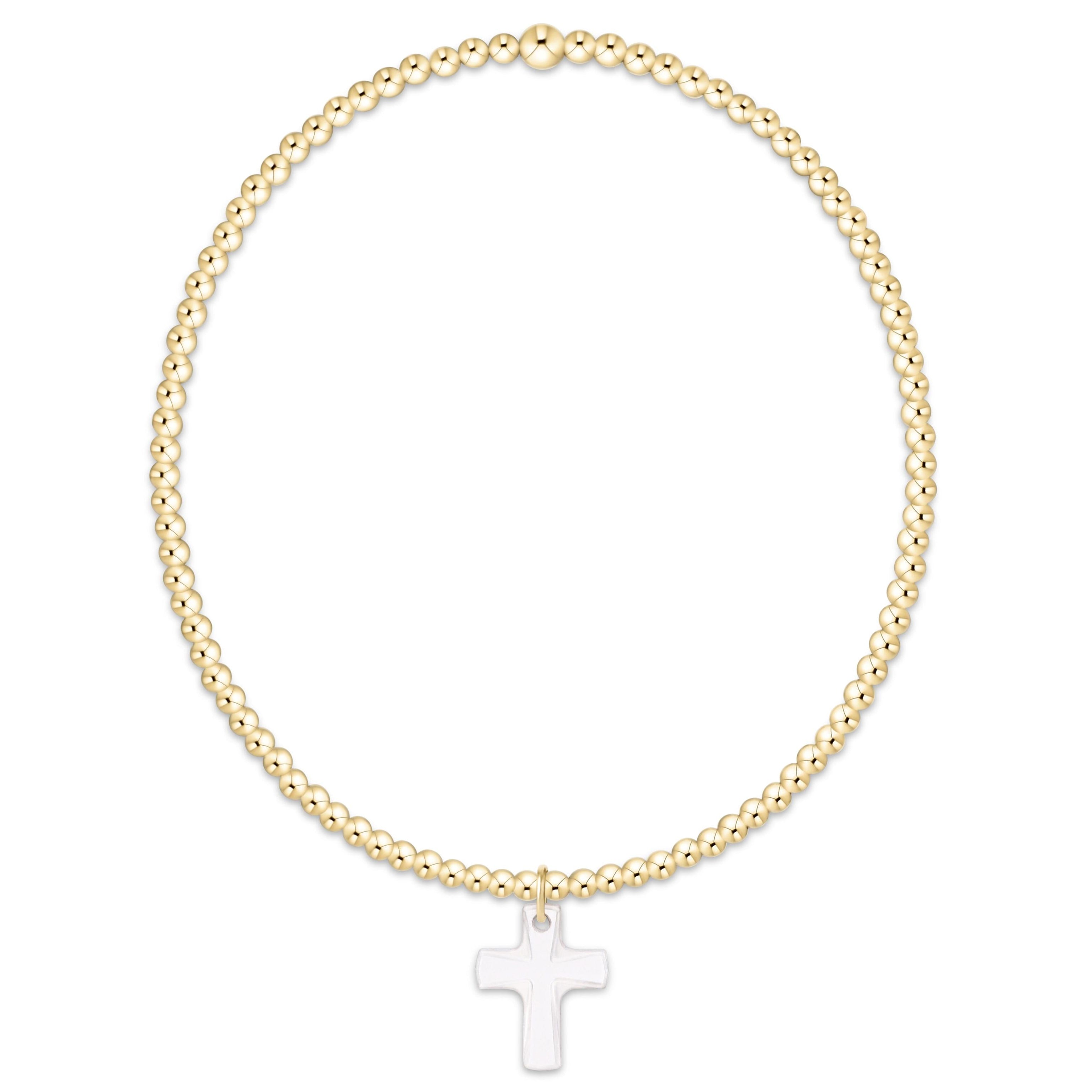 Enewton Classic Gold Bracelet Blessed Crystal Charm 2mm