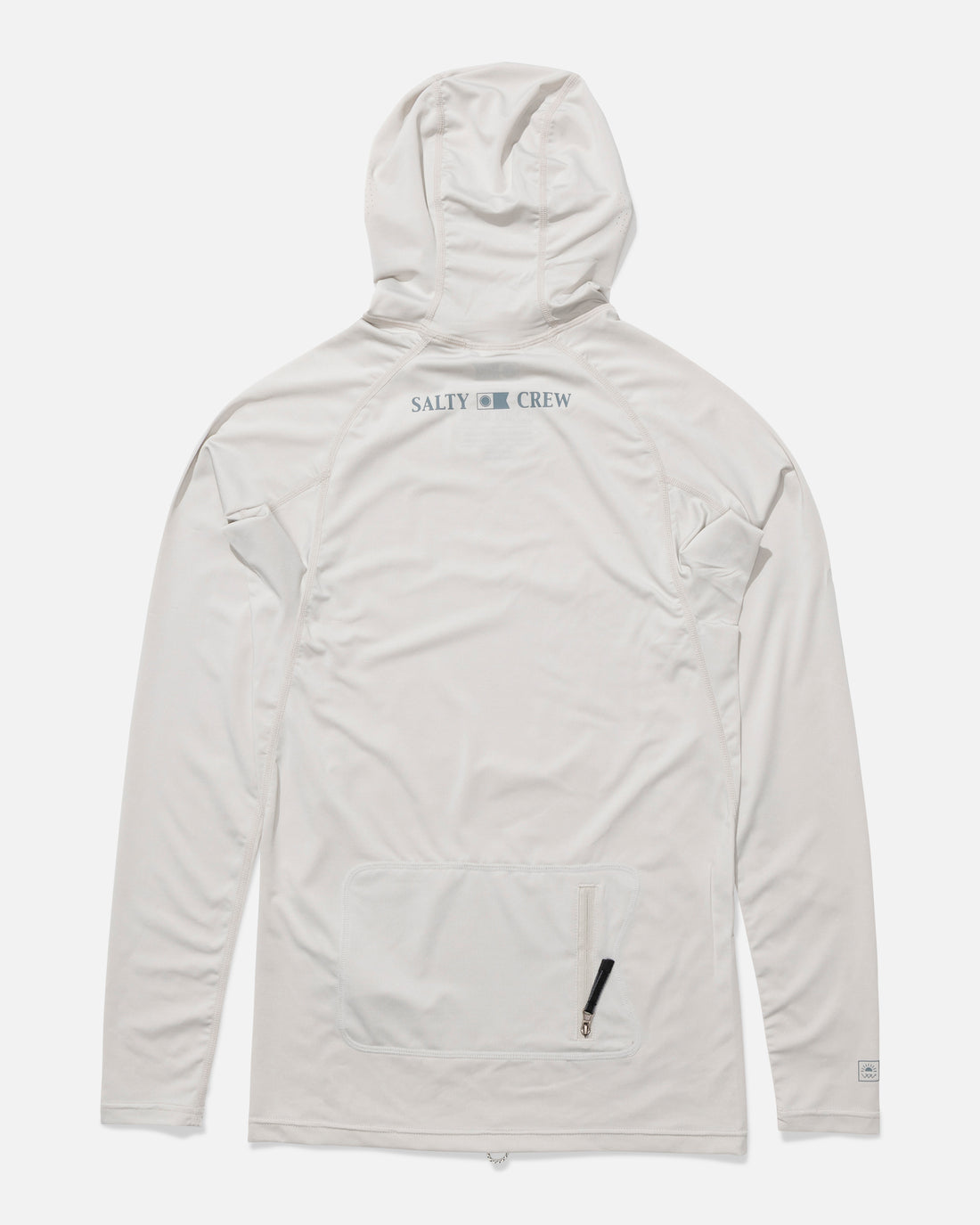 Salty Crew Apex Hood Surf Rashguard - Light Grey L