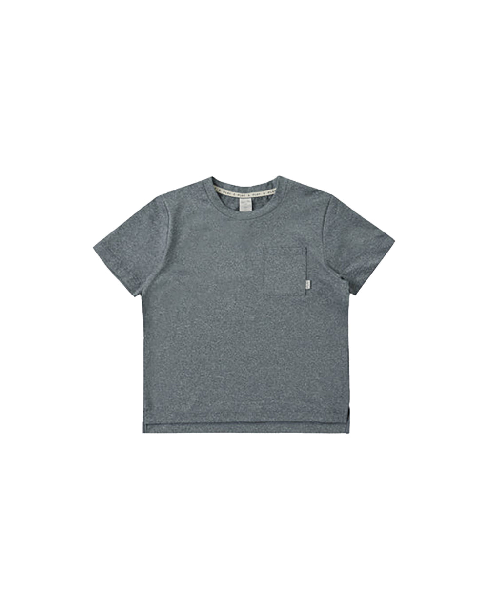 Rylee and Cru Cove Essential Pocket Tee Heathered Midnight 2-3Y