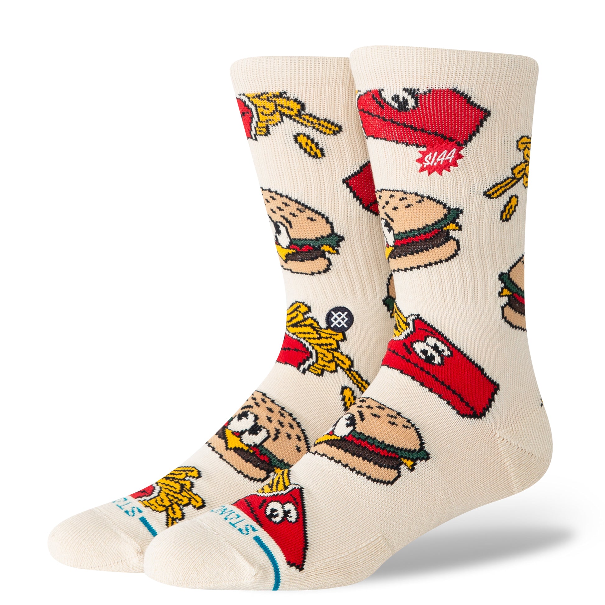 Stance Combo Meal Crew Sock Tan M