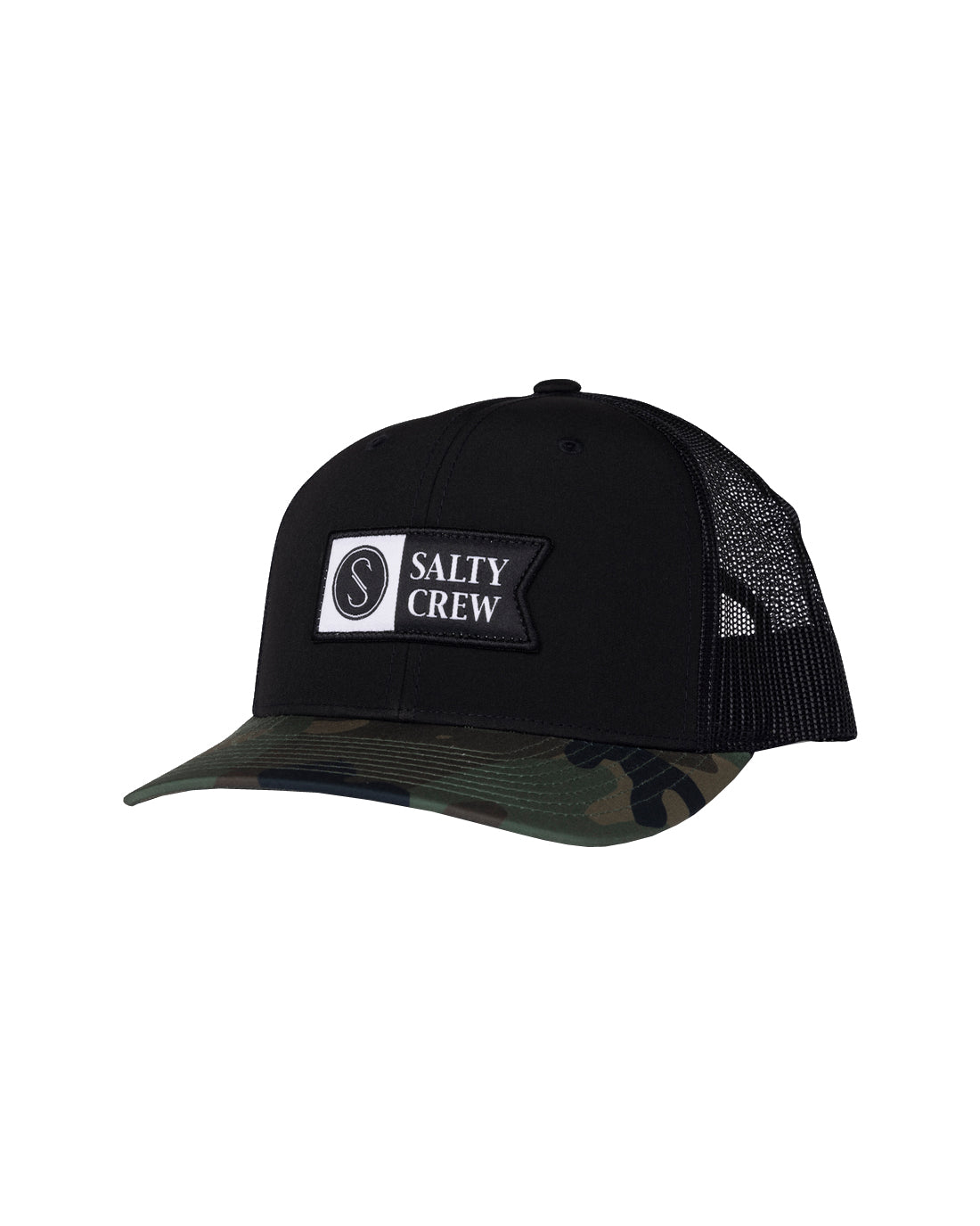Salty Crew Pinnacle 2 Retro Trucker Hat Camo/Black One SIze