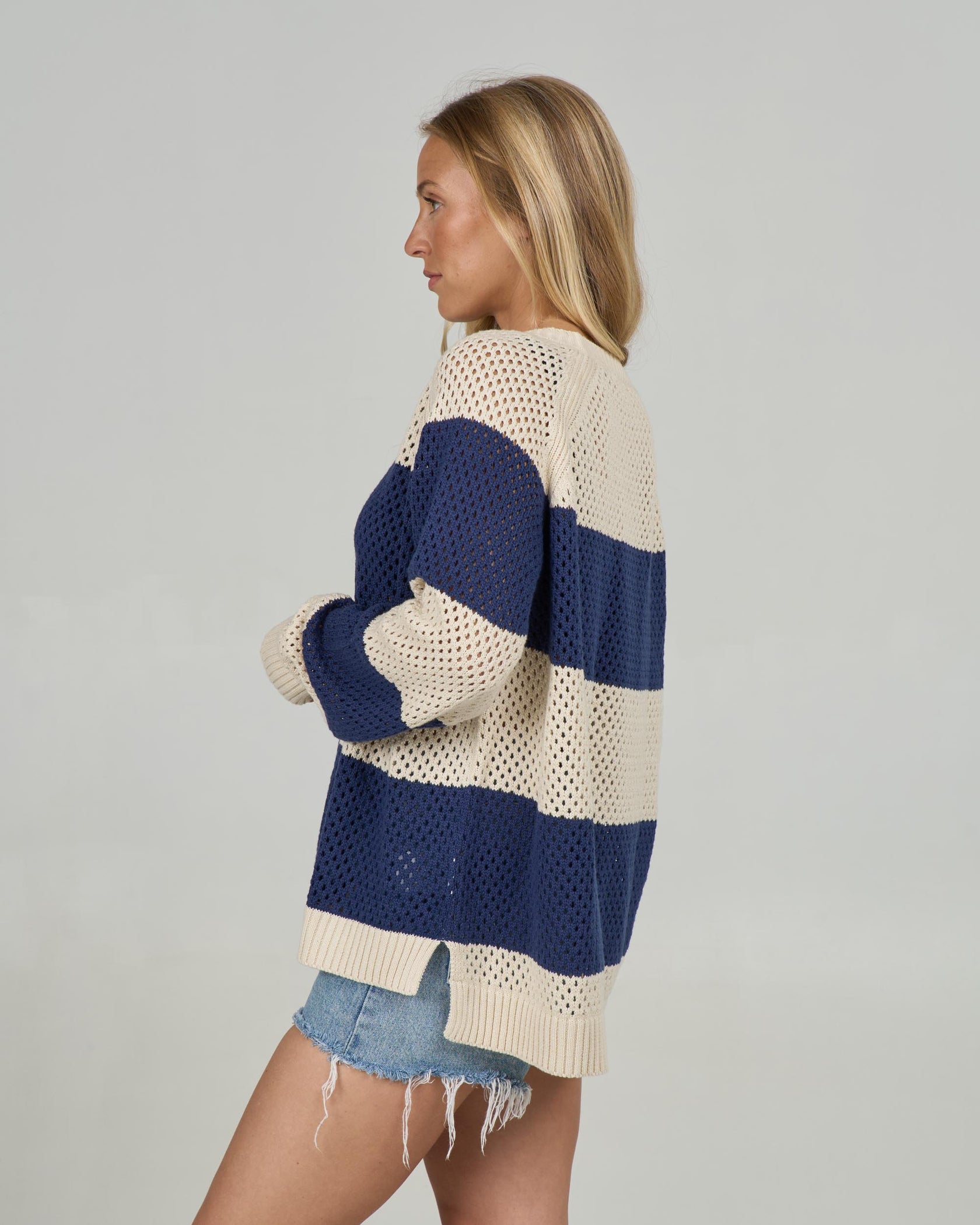 SALTY CREW SIGNAL CREW Bright Navy XS