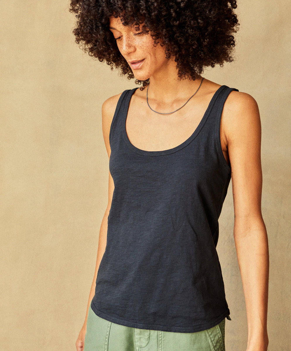 Outerknown Saltwater Slub Tank PCH-Pitch Black L