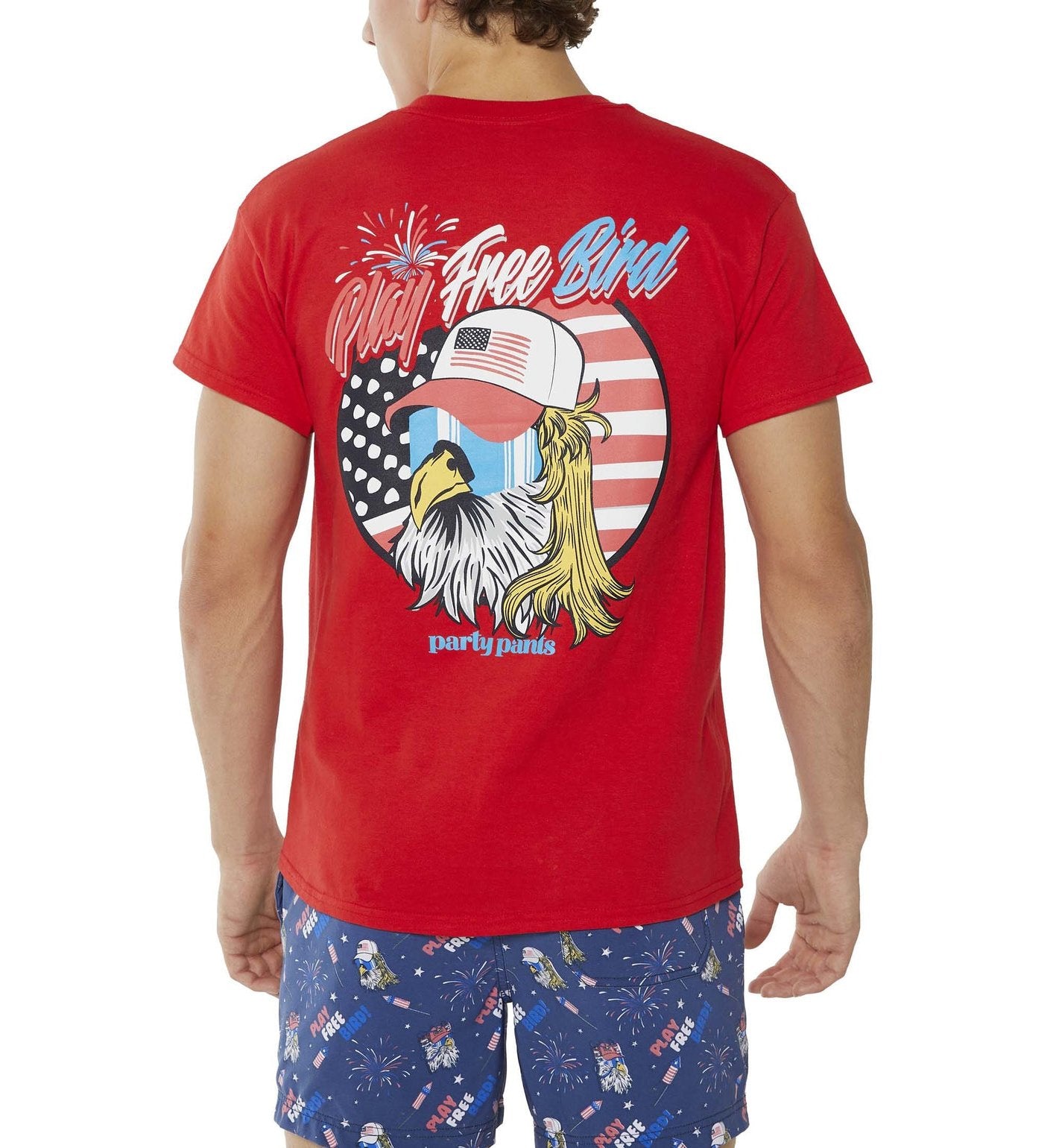 Party Pants Youth SS Tee Free Bird-RED S