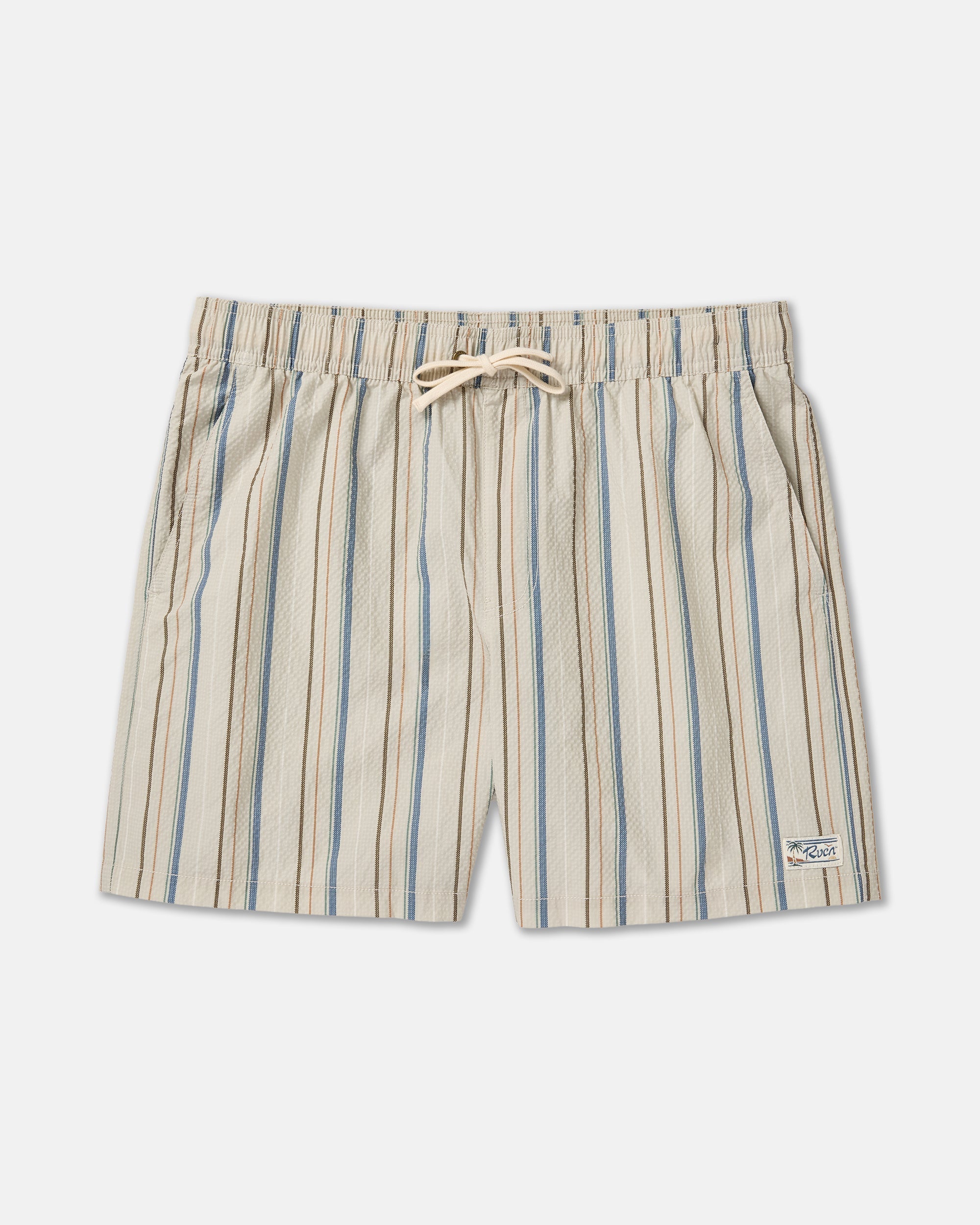 RVCA EXOTICA SEERSUCKER ELASTIC 17 LKH-LIGHT KHAKI XL