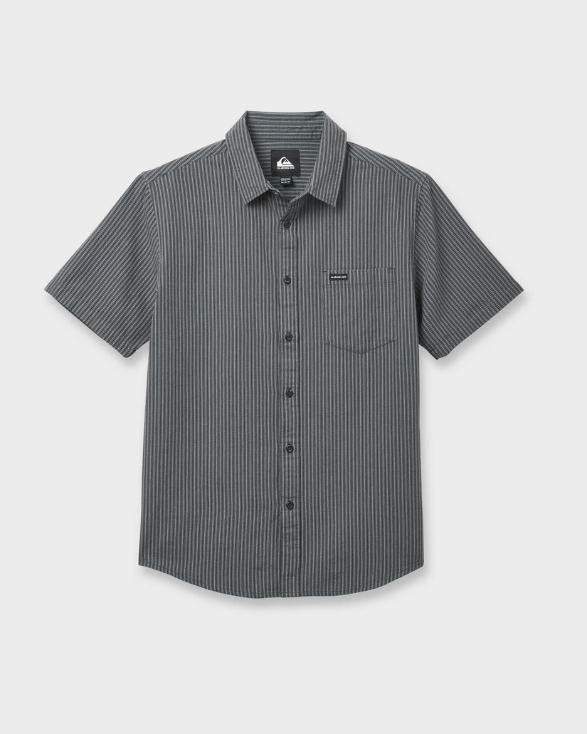 Quiksilver Oxford Stripe Classic SS PHT-PHANTOM L