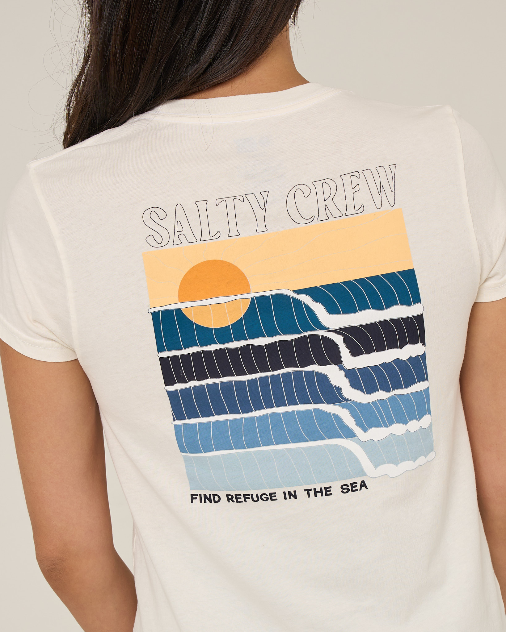 Salty Crew Retro Wave Modern Tee OffWhite L