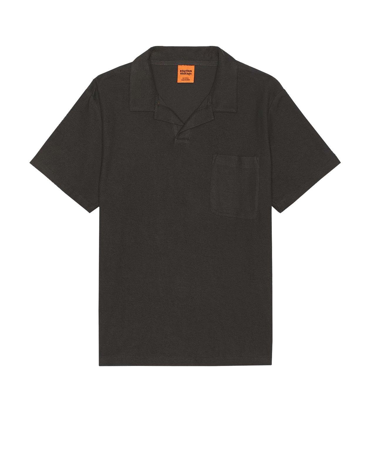 Rhythm Vintage Terry Polo BLK-Vintage Black 2M