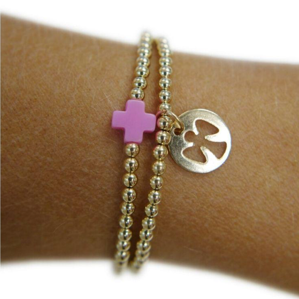 Enewton Classic Gold Bracelet GuardianAngelGoldDisc 3mm