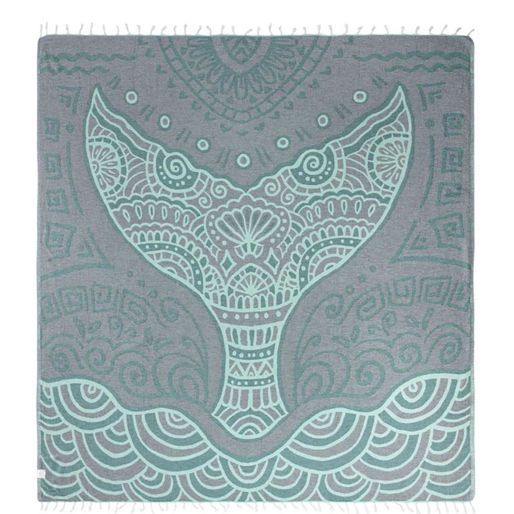 Sand Cloud Turkish Beach Towel Fernando FloridaTeal XLarge