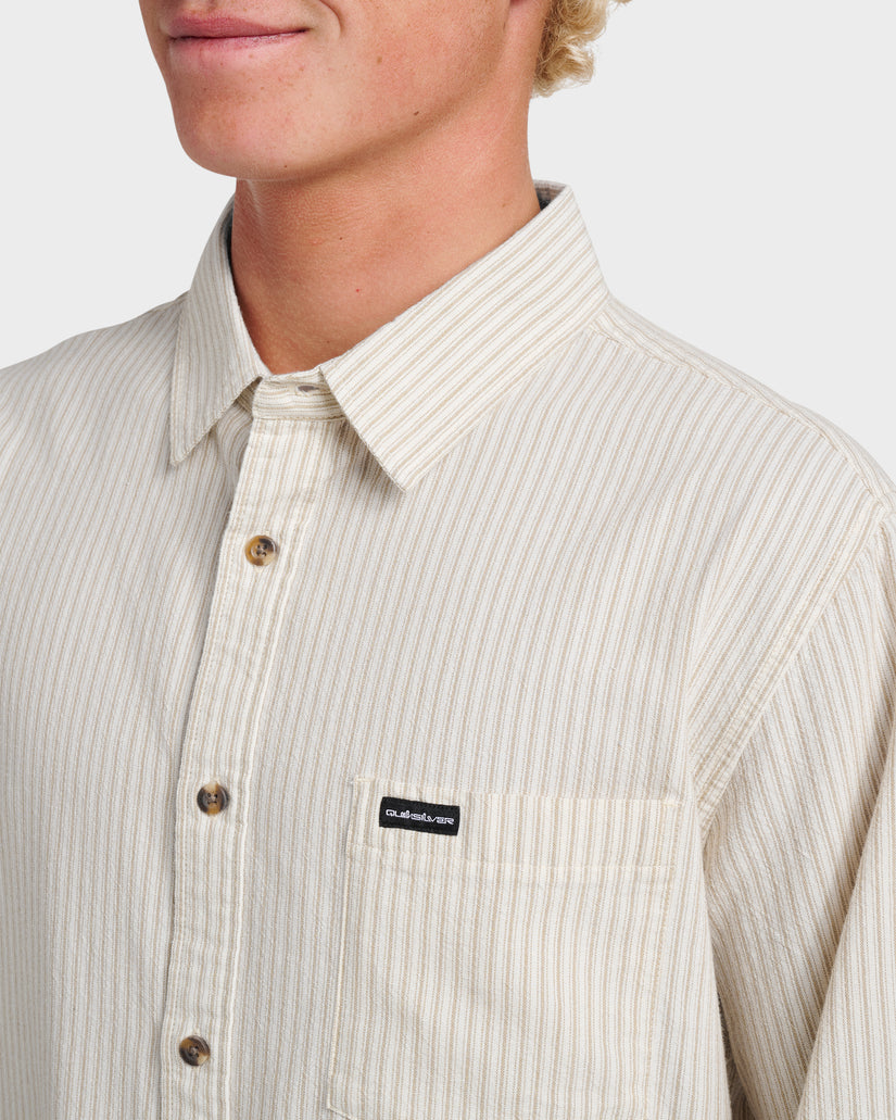Quiksilver Oxford Stripe Classic SS MST-MOONSTRUCK XL