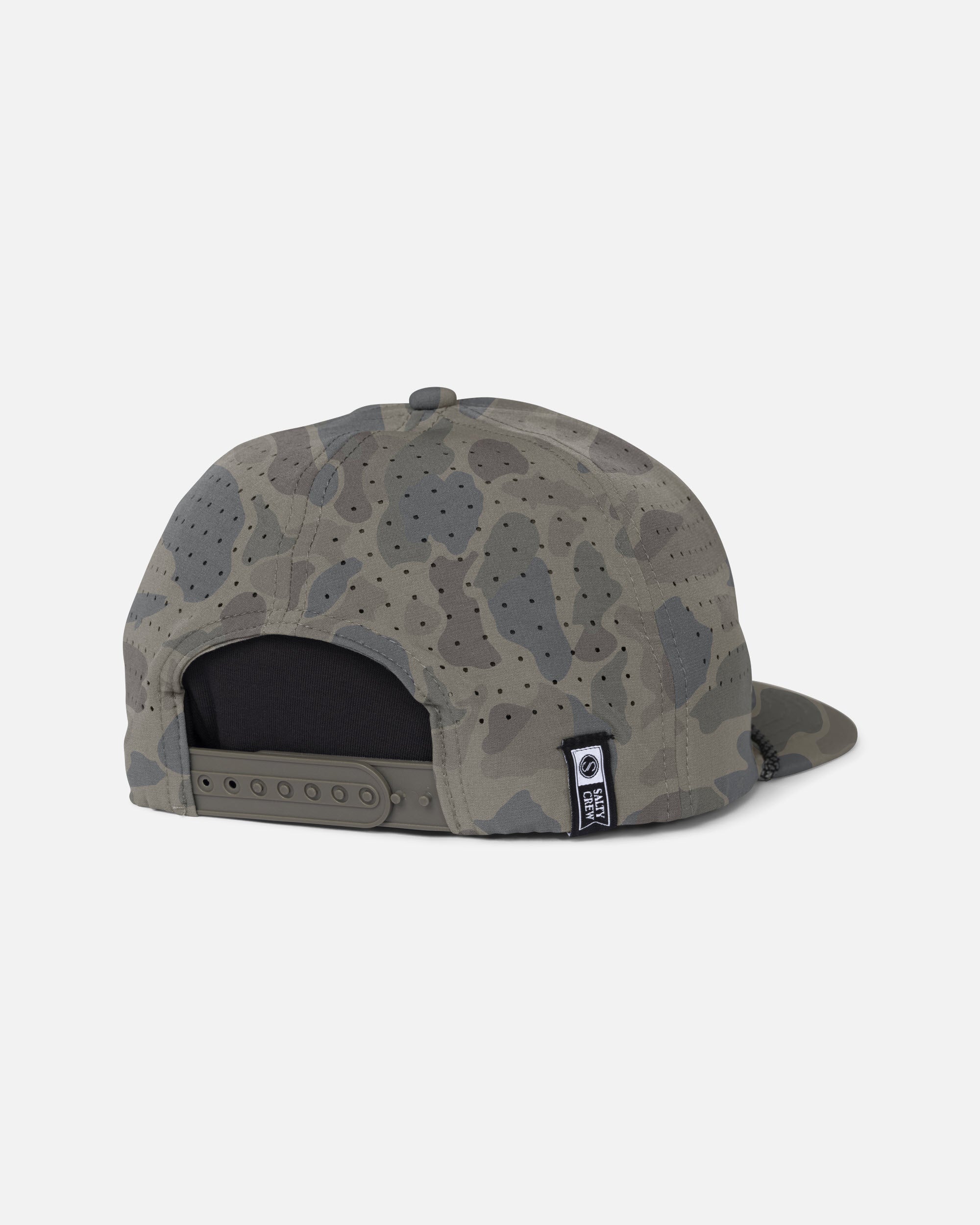 Salty Crew Long Range Snapback Hat SandCamo OS