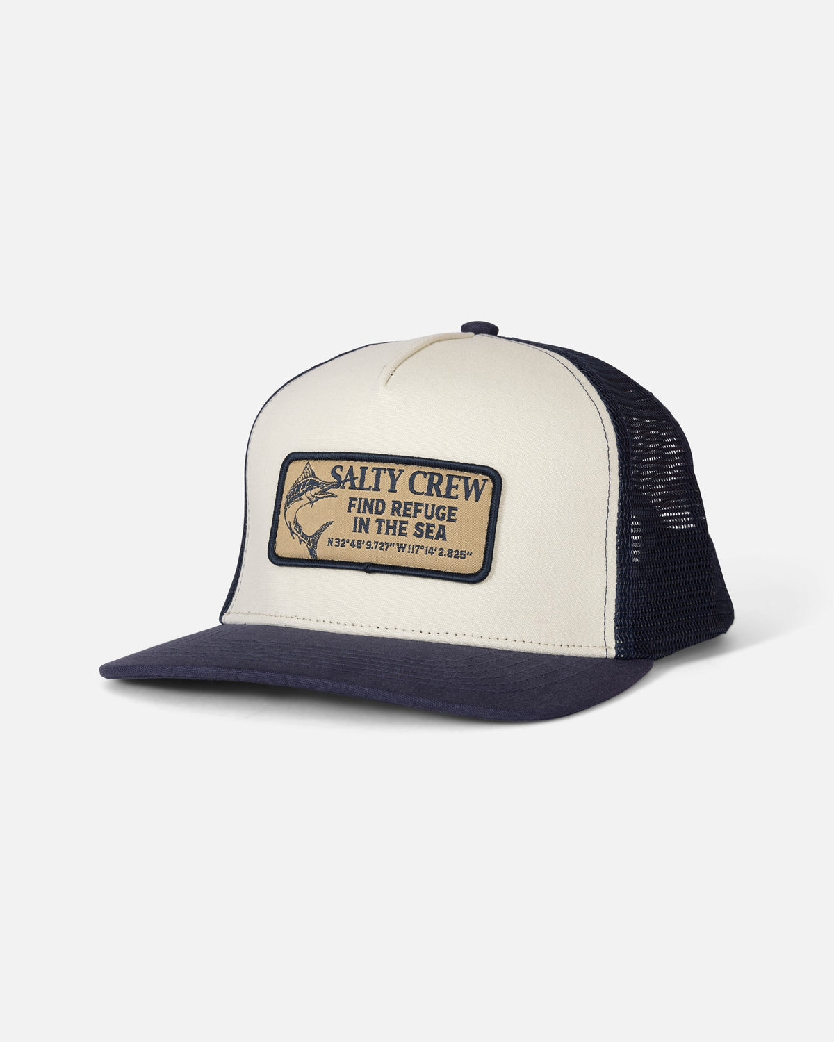 Salty Crew Coordinates Trucker Off White/Navy OS