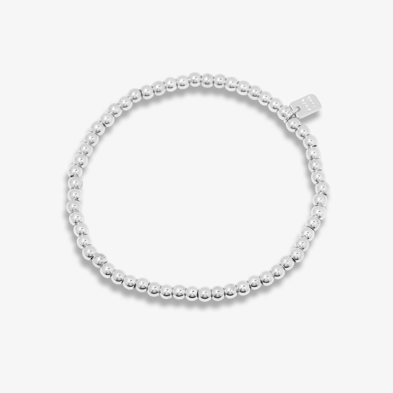 Pura Vida Harper Round Bead Stretch Bracelet GOLD