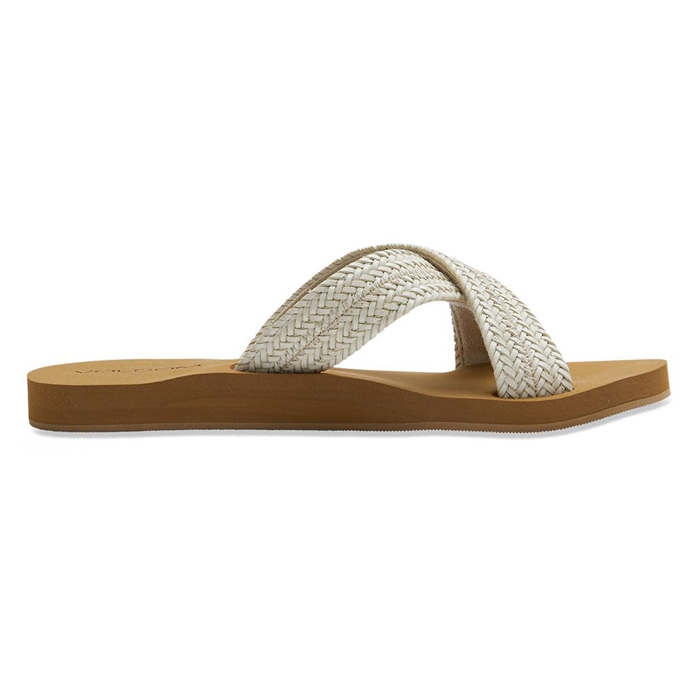Volcom Double Cross Womens Sandal CRM-Cream 5