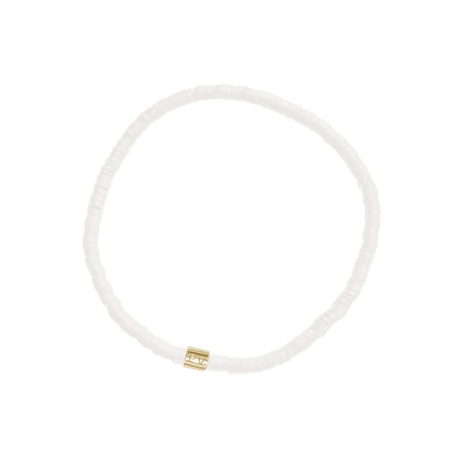 Pura Vida Cabrillo Vinyl Disc Bracelet WHIT
