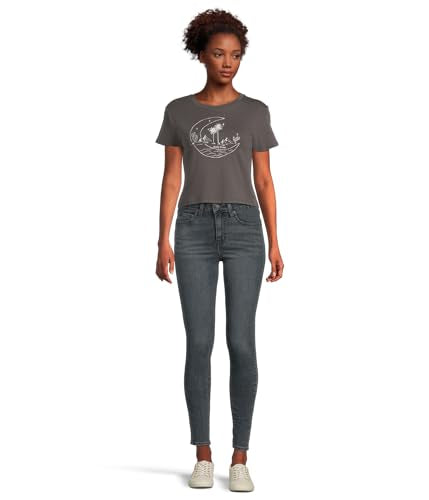 SALTY CREW BAJA BABY TEE Charcoal S