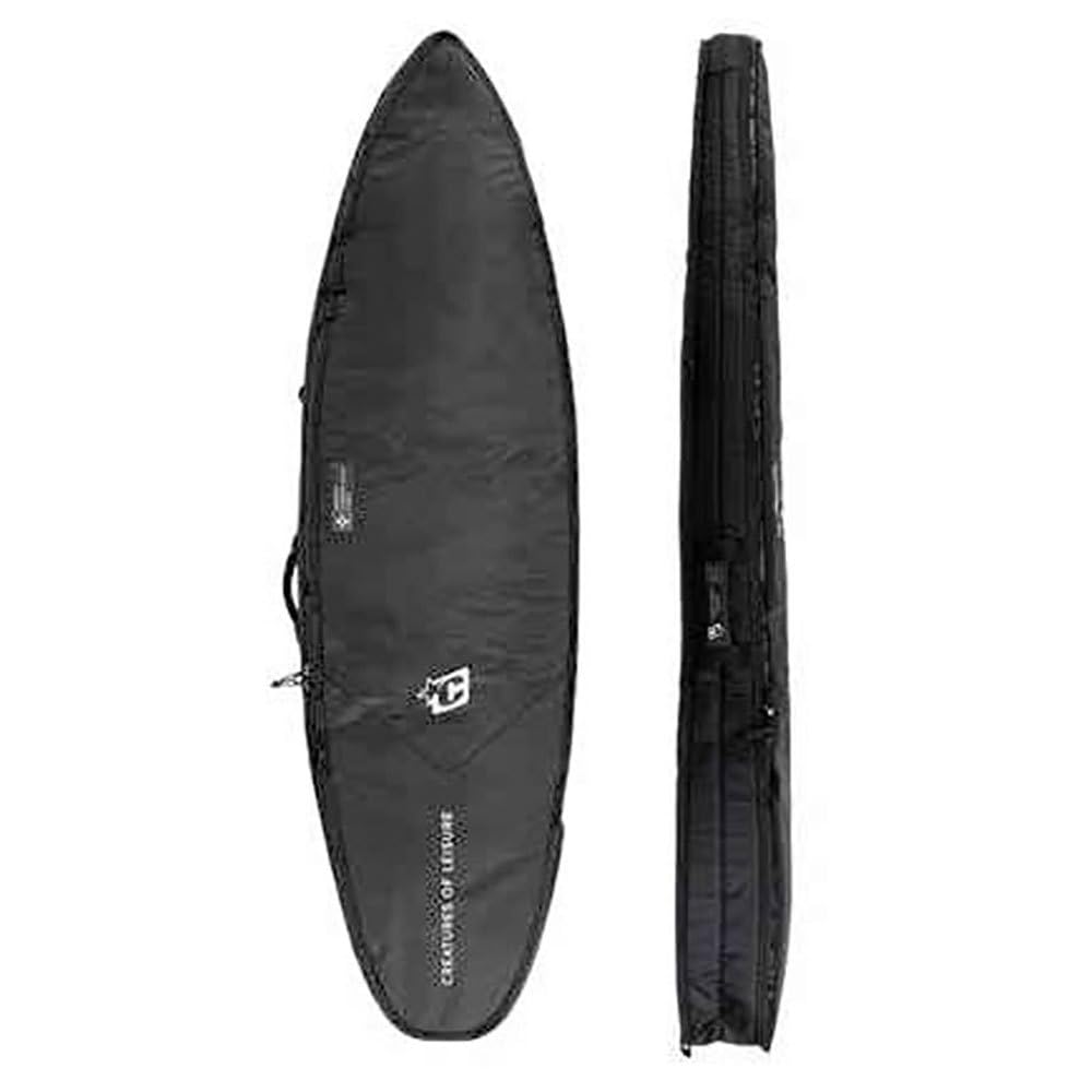 Creatures of Leisure Double DT2.0 Shortboard Boardbag Black-Silver 7ft1in