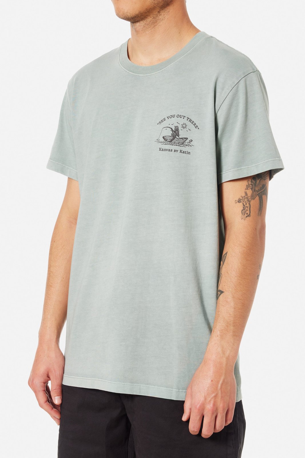 Katin Cast Off SS Tee ALOE PIGMENT DYE(ALPD) XXL