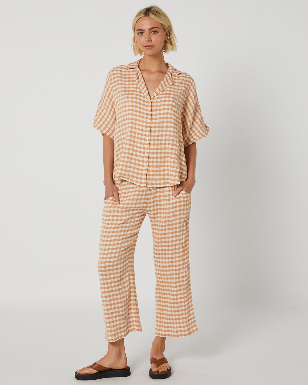 Rip Curl Premium Surf Check Pant 0297-LightBrown L