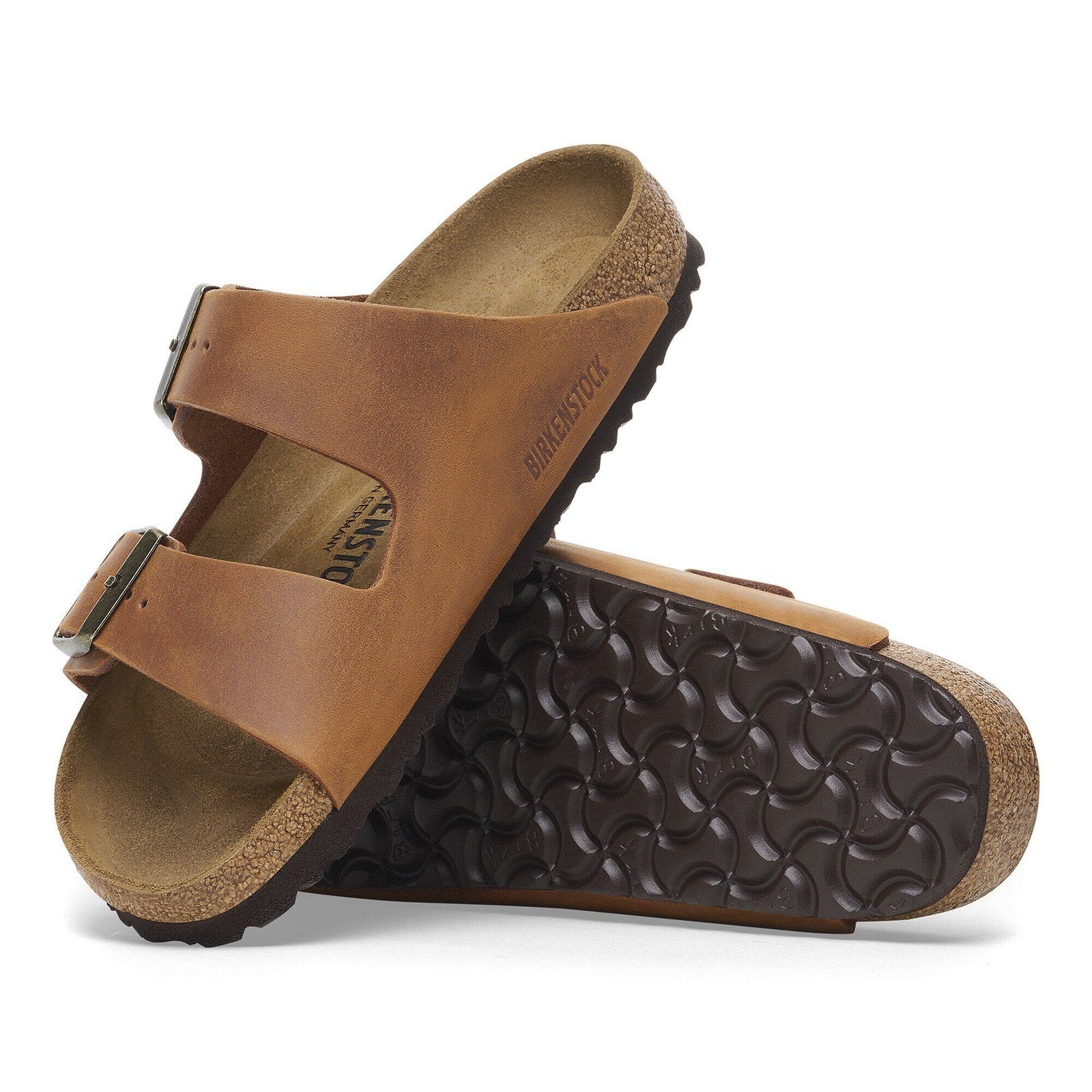 Birkenstock Arizona Mens Sandal Oiled Leather-Cognac 13