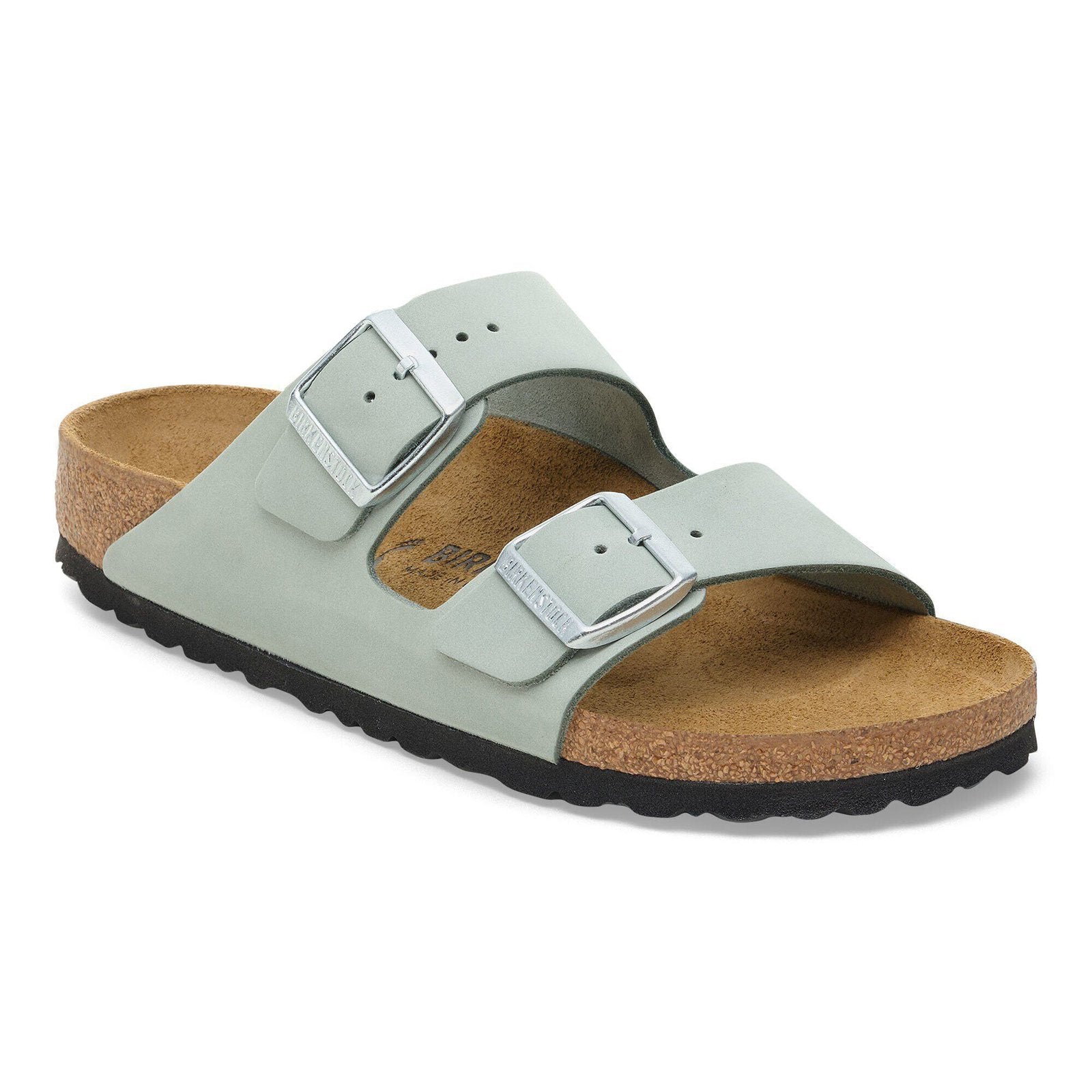 Birkenstock Arizona Womens Sandal Nubuck-Pure Sage 10